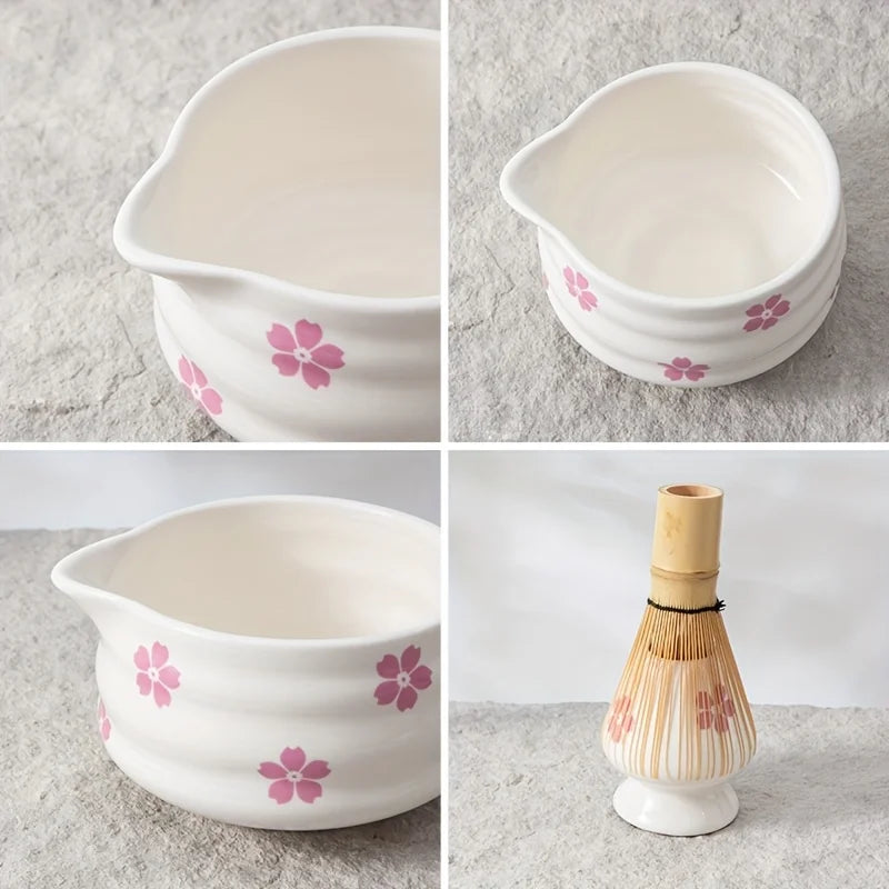 Premium Matcha Cherry Blossom Tea Set