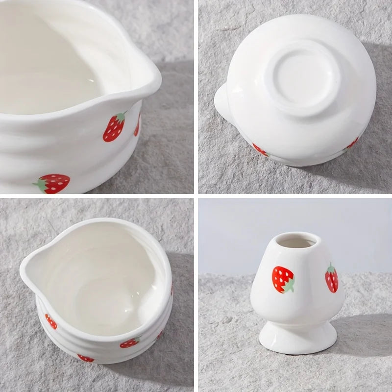 Premium Strawberry Matcha Tea Set