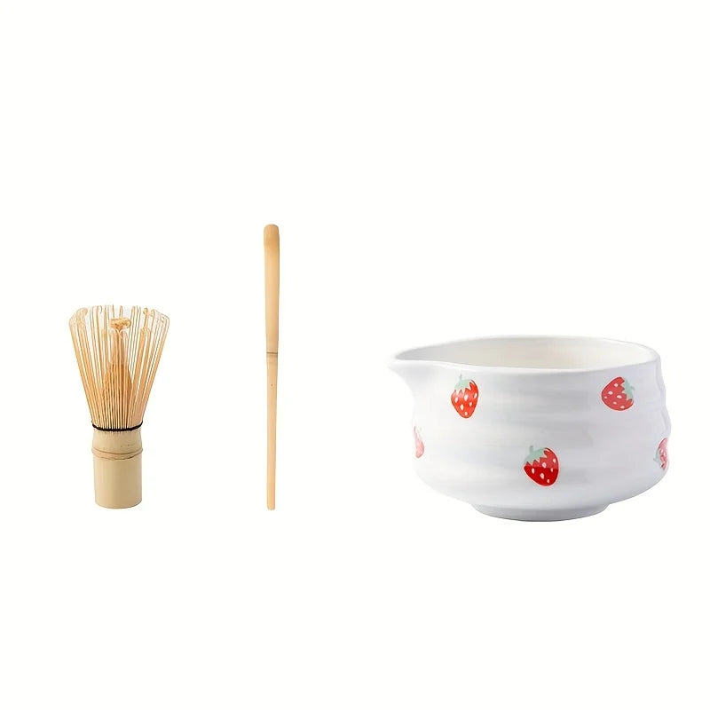 Premium Strawberry Matcha Tea Set