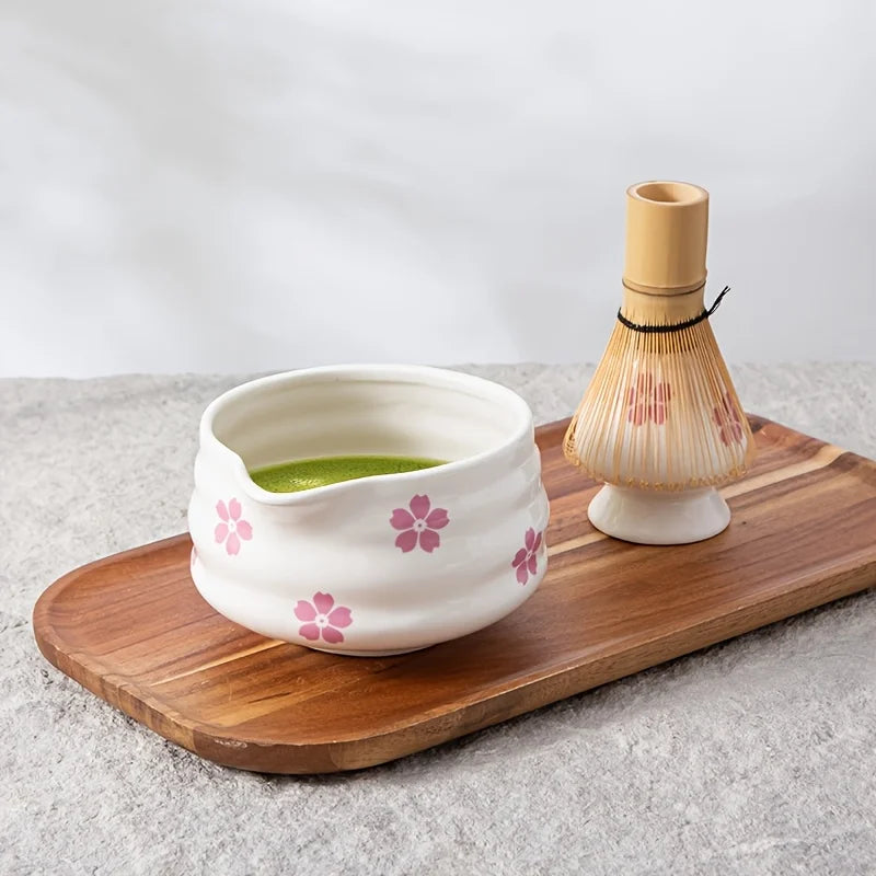 Premium Matcha Cherry Blossom Tea Set