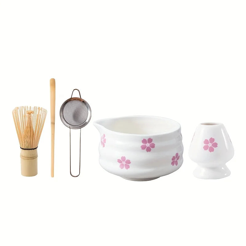 Premium Matcha Cherry Blossom Tea Set