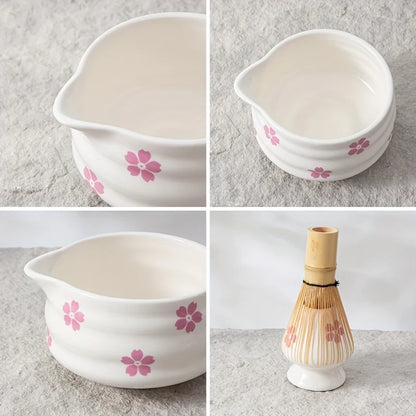 Premium Matcha Cherry Blossom Tea Set
