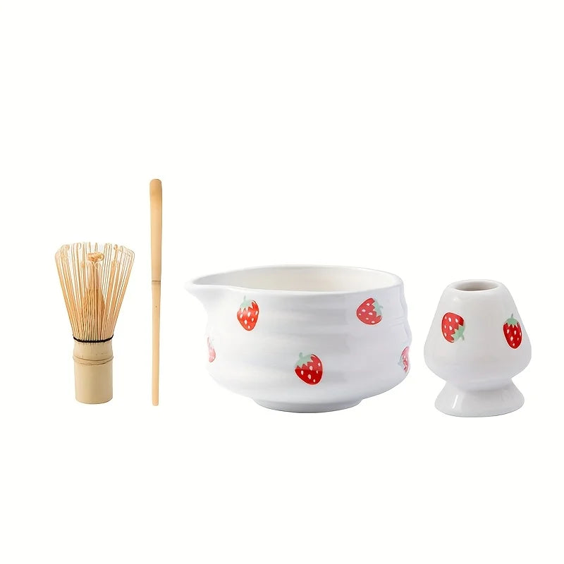 Premium Strawberry Matcha Tea Set