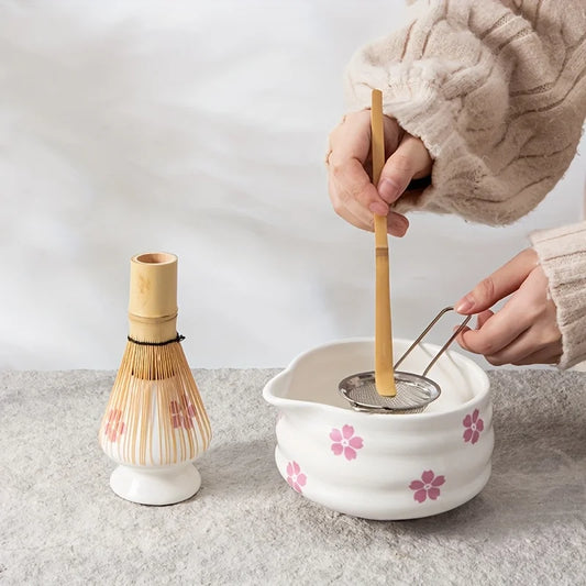 Premium Matcha Cherry Blossom Tea Set