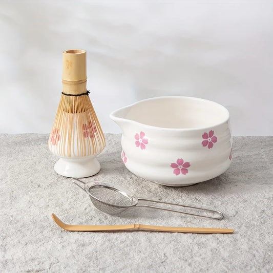 Premium Matcha Cherry Blossom Tea Set