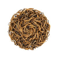 Loose Golden Needle Dianhong, dark twisted leaves streaked with golden tips