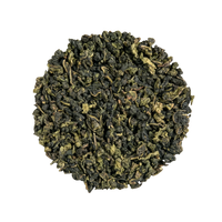 Loose Tieguanyin oolong, rolled into tight jade green pellets